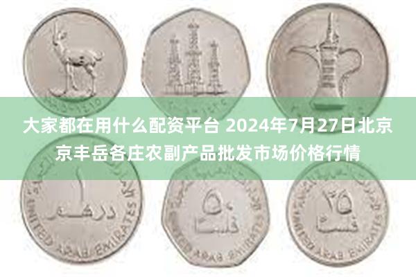 大家都在用什么配资平台 2024年7月27日北京京丰岳各庄农副产品批发市场价格行情